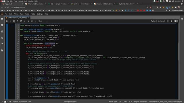 20-GridSearchCV from Scratch without using Sckit-Learn | Machine Learning | Python | Data Science