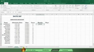 Date Dif function | Excel