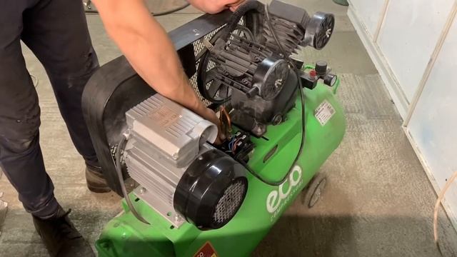 АВТОМАТИКА ТРАВИТ ВОЗДУХ! Решаем проблему! Компрессор ECO AE-1005-B1. смотреть онлайн