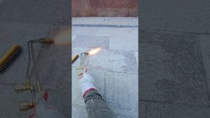 Термо обработка гранита. Чистка гранита.