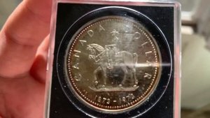 Серебраяная Монета, Канада, 1 доллар 1973г