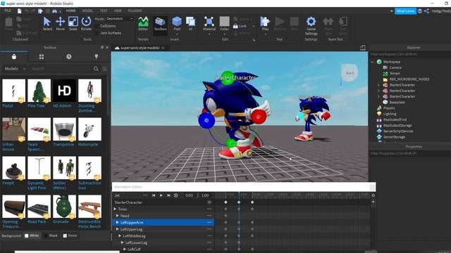 How I animate my Roblox Sonic Model - Sonic Adventure DX смотреть онлайн