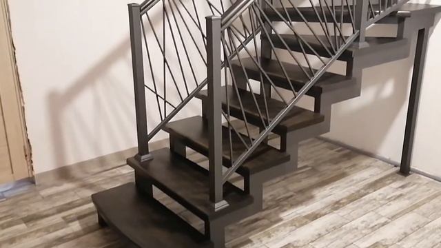 Лестница на второй этаж в частном доме от Мир Металла76 смотреть онлайн