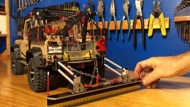 1/10, RC, Crawler, snow ripper, scales accessories, D90 towing truck, смотреть онлайн