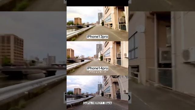 Сравнение iPhone 13 Pro vs iphone 14 Pro vs Go Pro Hero11