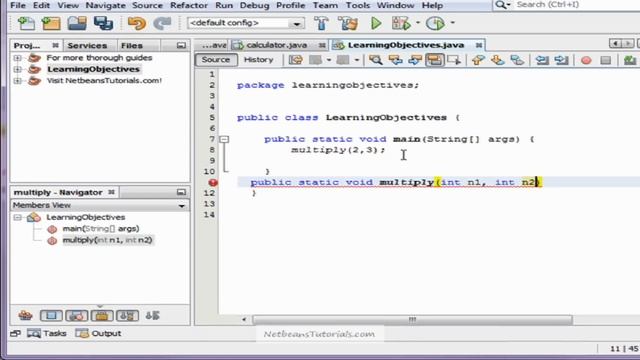 How to call your own method in Java with Netbeans смотреть онлайн