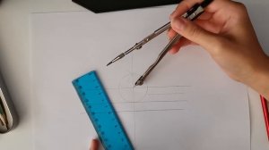 Геометрическое черчение. Построение дуги сопряжения окружности и прямой