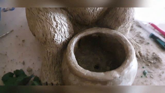 OSITO HECHO CON CEMENTO para decorar un jardín,patio,terraza o balcon. смотреть онлайн