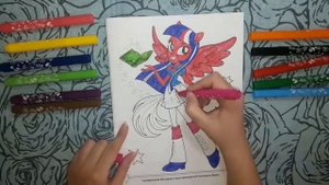 Сумеречная Искорка Девочки из Эквестрии мультик Раскраска My little pony