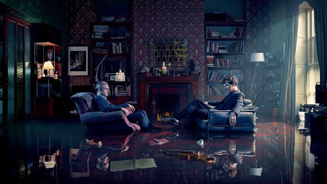 Animated Sherlock Violin Relaxation 1Hour HD with Watson at 221B смотреть онлайн