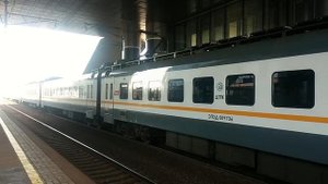 ЭП2Д-0097 ЦППК Перекраска Наше Подмосковье На станции Сколково (Инновационный центр)