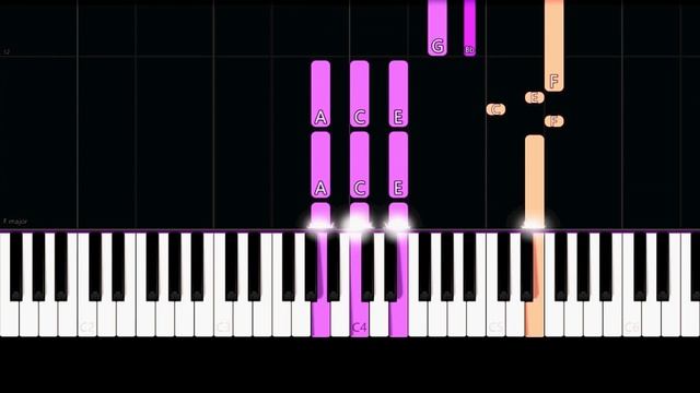 Bach/Marcello - Adagio - Concerto in D Minor, BWV 974 (Intermediate Piano Tutorial) смотреть онлайн