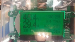 Тест под нагрузкой 30А аккумулятора Li-NMC 48v15ah