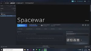 How to install the hidden steam game Spacewar!