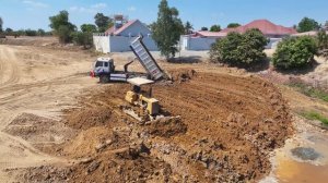 Строительство, засыпка оврагов под застройку