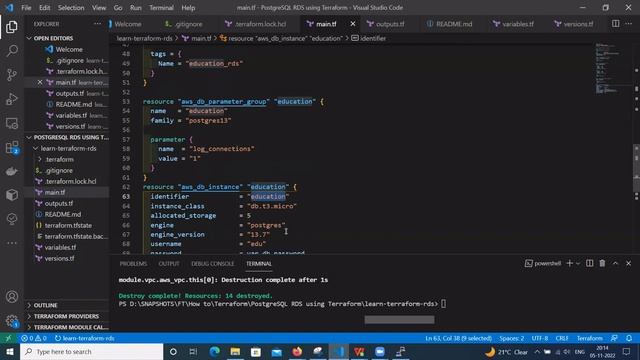 How to Create PostgreSQL AWS RDS using Terraform and Connect PostgreSQL RDS using PgAdmin |Terrafor