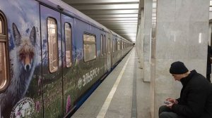 Отправление тематического поезда "Россия в объективе" от станции Владыкино // 17 декабря 2022 года