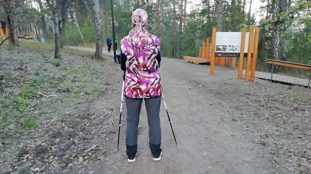 Скандинавская ходьба для начинающих. Разминка
