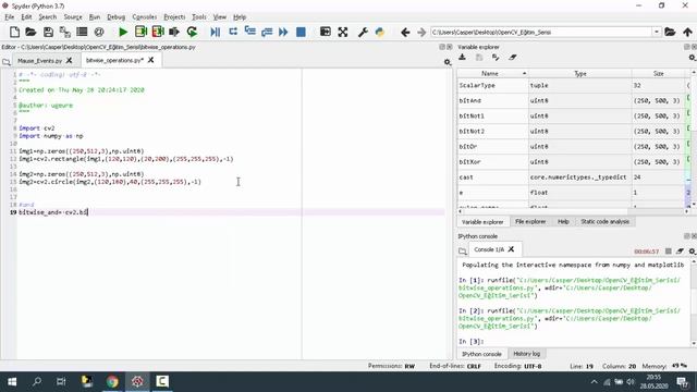 Python, OpenCV ile Görüntü İşleme Dersleri--6--Bitwise İşlemler смотреть онлайн