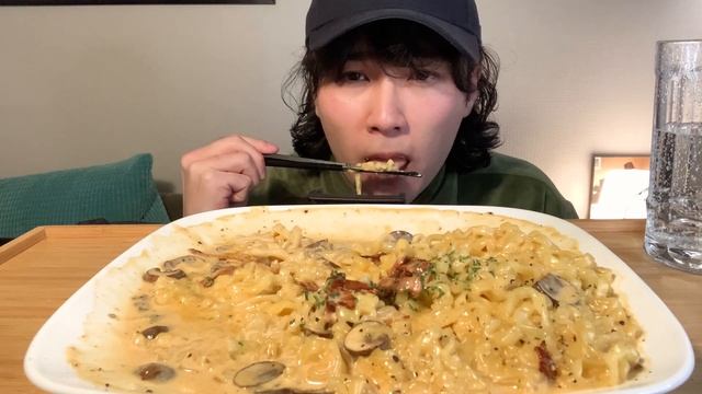 ASMR カルボナーラブルダックポックンミョン 【Mukbang/Eating Sounds/咀嚼音】