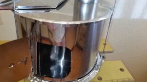 Печка походная складная барабанного типа для обогрева палаток зимой или в межсезонье [FoldingStove]