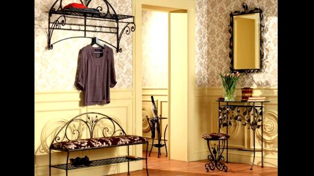 Стильная кованая мебель для прихожей из металла смотреть онлайн