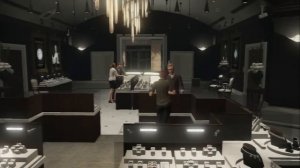 Grand Theft Auto V - The Jewel Store Job: Frank Throw Gas Grenade In Air Vent, Steal Jewels sequenc