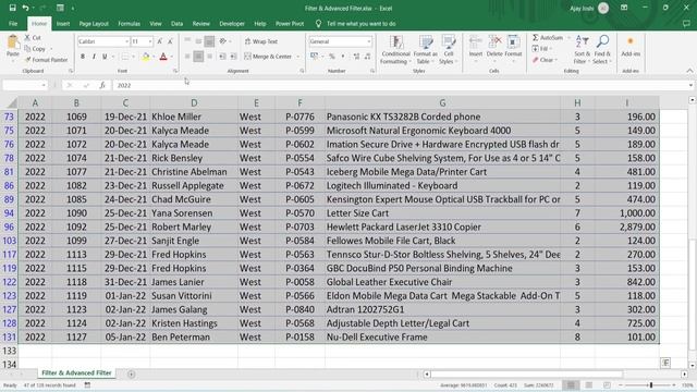 Simple Hack ! filter and advanced filter in excel