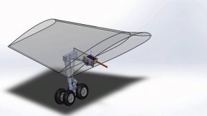 Boeing 757-200 landing gear retraction mechanism 3d print. Механизм уборки шасси Боинг 757-200. v.2
