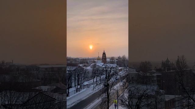 Доброе утро! Ярославль. Морозное красивое утро.❄️ Yaroslavl. Frosty beautiful morning.