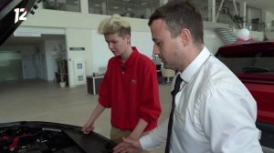 Репортаж нового автомобиля Москвич в Альянсе. 12 канал. Омск