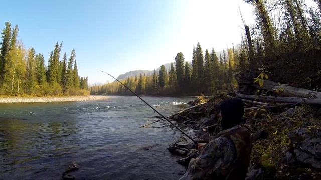 Рыбалка на р.Кизир , выше 4-го порога.(Восточный Саян) 2/3. смотреть онлайн