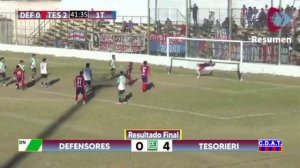 Goles: Defensores del Norte Vs. Tesorieri