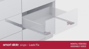 Smart Slide. Установка направляющих частичного выдвижения с LockFix от SAMET