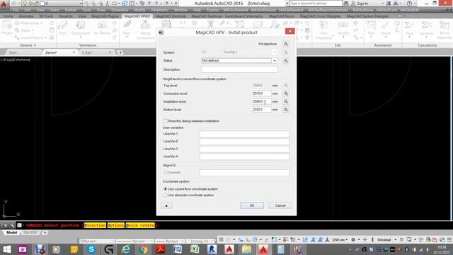 MagiCAD for AutoCAD - Fancoil Pipe , Crossing Control смотреть онлайн
