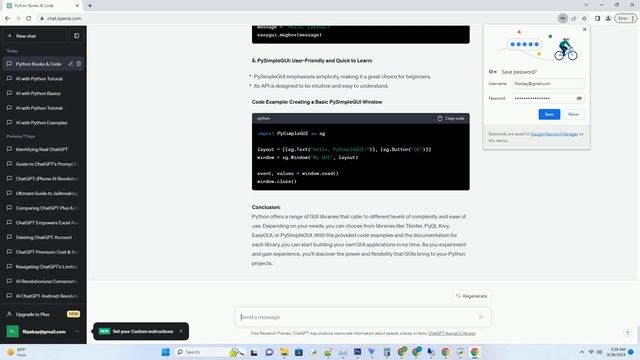 easiest gui for python