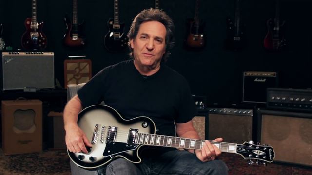 Epiphone Limited Edition Les Paul Custom PRO Electric Guitar - Silver Burst смотреть онлайн