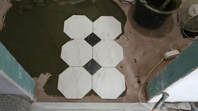 Укладка Восьмигранной плитки на пол своими руками