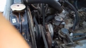 Двигатель ЗиЛ в работе. Замеряем обороты компрессора и двигателя