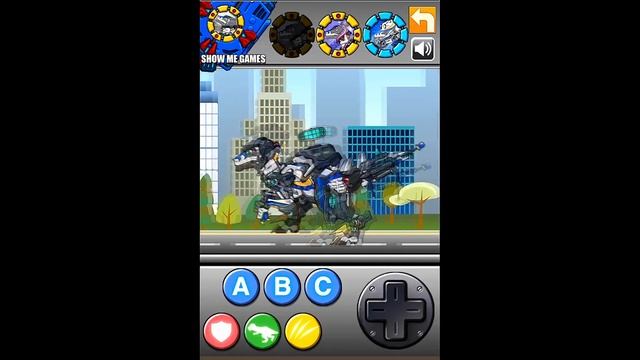 Dino Robot | T-Rex Cops + Velociraptor Cops | Show Me Games 1080 HD смотреть онлайн