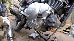 Как снять двигатель на yamaha ybr 125