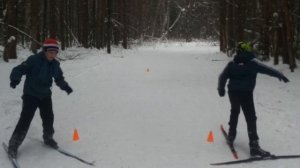 Упражнения на лыжах для детей