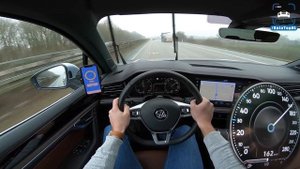 2019 VW TOUAREG R LINE 286HP 3.0 V6 TDI - 238km/h AUTOBAHN POV by AutoTopNL