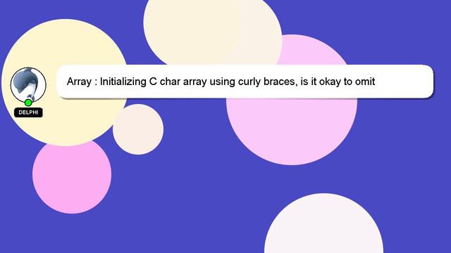 Array : Initializing C char array using curly braces, is it okay to omit null byte '\0'? смотреть онлайн
