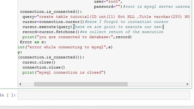 Python - Create MySQL Table смотреть онлайн