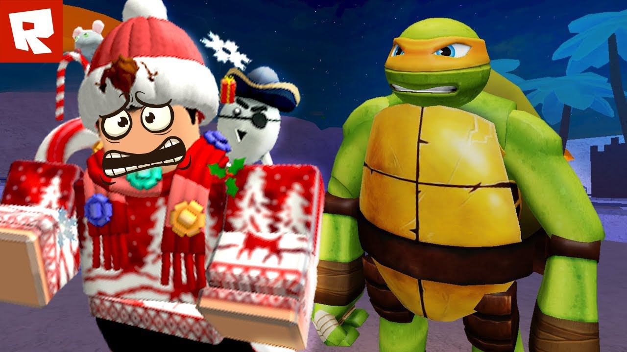 ПОБЕГ ОТ ЧЕРЕПАШЕК НИНДЗЯ (Roblox) | Роблоксер Альберт