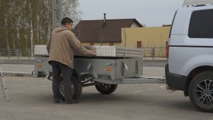 Delica D5 и прицеп для путешествий