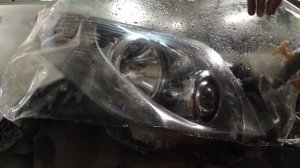 Нанесение бронепленки на оптику автомобиля