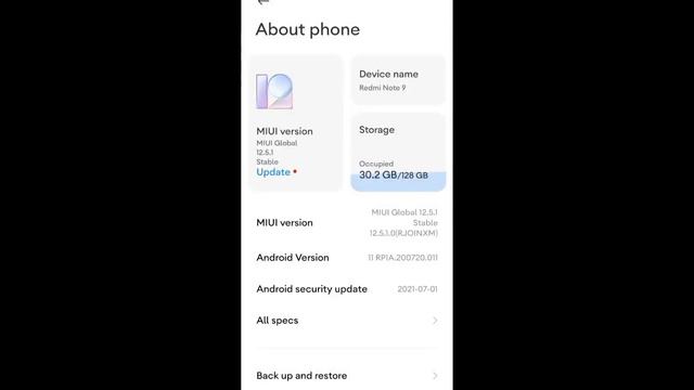 Redmi Note 9 India MIUI 12.5 Enhance Update🔥 Poco X3 NFC | Redmi 8A New Update #redminote9update