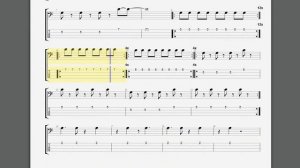 ACDC   Moneytalks bass guitar  tablature